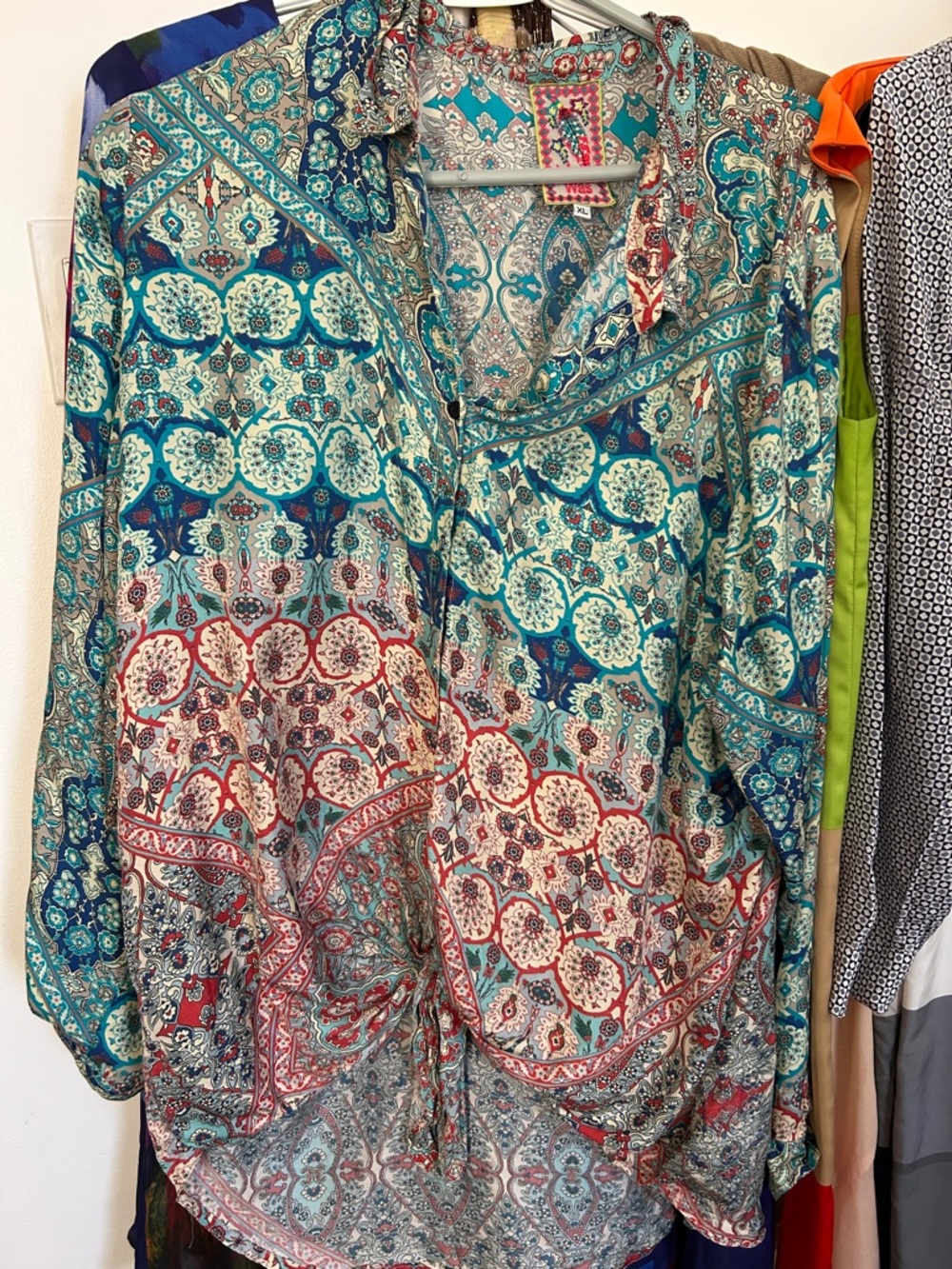 Johnny Was Silk Blouse